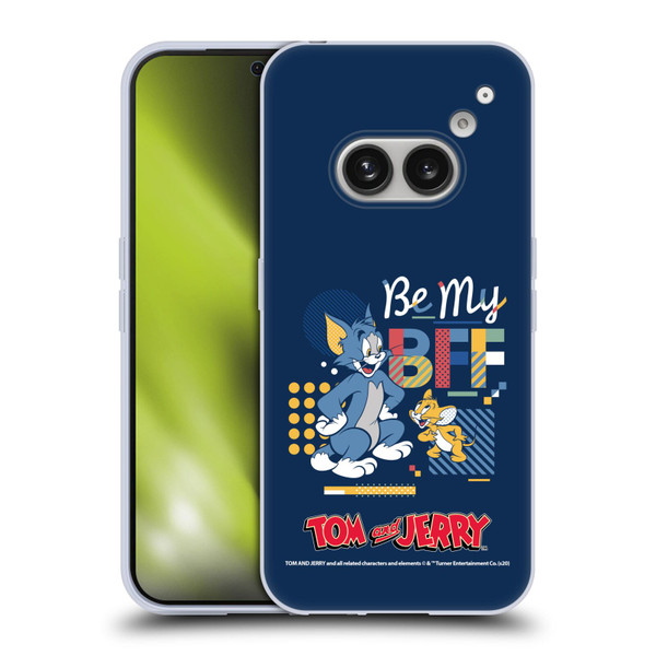 Tom and Jerry Color Blocks Be My Bff Soft Gel Case for Nothing Phone (2a)