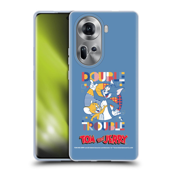 Tom and Jerry Color Blocks Double Trouble Soft Gel Case for OPPO Reno11