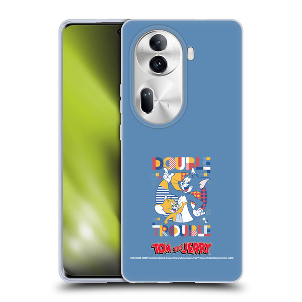 Tom and Jerry Color Blocks Double Trouble Soft Gel Case for OPPO Reno11 Pro