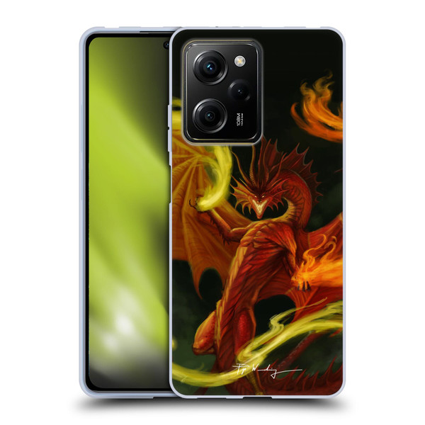Piya Wannachaiwong Dragons Of Fire Magical Soft Gel Case for Xiaomi Redmi Note 12 Pro 5G