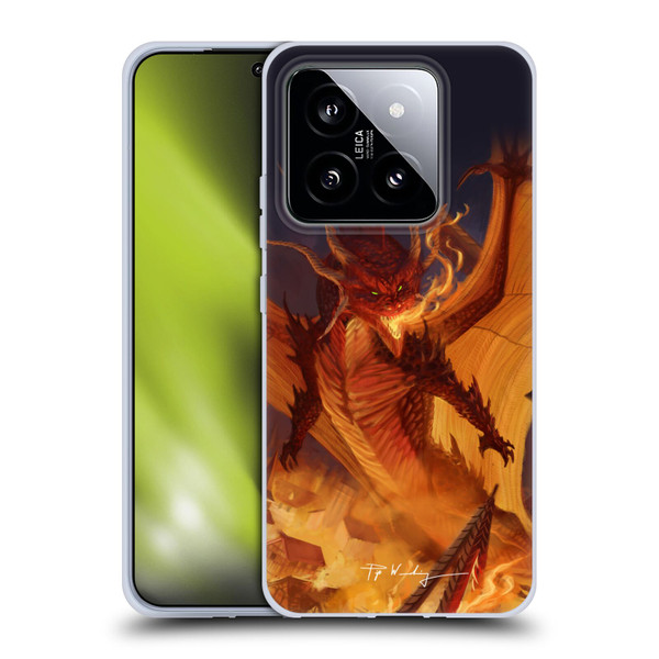 Piya Wannachaiwong Dragons Of Fire Dragonfire Soft Gel Case for Xiaomi 14