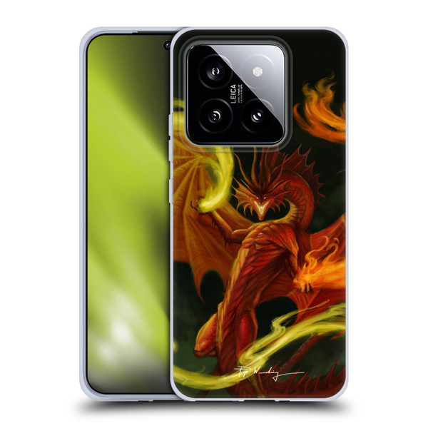 Piya Wannachaiwong Dragons Of Fire Magical Soft Gel Case for Xiaomi 14