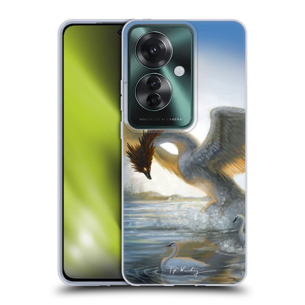 Piya Wannachaiwong Dragons Of Sea And Storms Swan Dragon Soft Gel Case for OPPO Reno11 F 5G / F25 Pro 5G