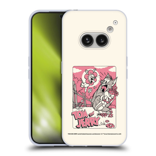 Tom and Jerry Illustration Scary Flower Soft Gel Case for Nothing Phone (2a)
