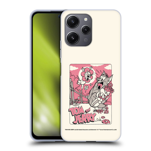 Tom and Jerry Illustration Scary Flower Soft Gel Case for Xiaomi Redmi 12