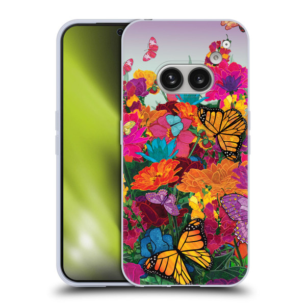 Suzan Lind Butterflies Garden Soft Gel Case for Nothing Phone (2a)
