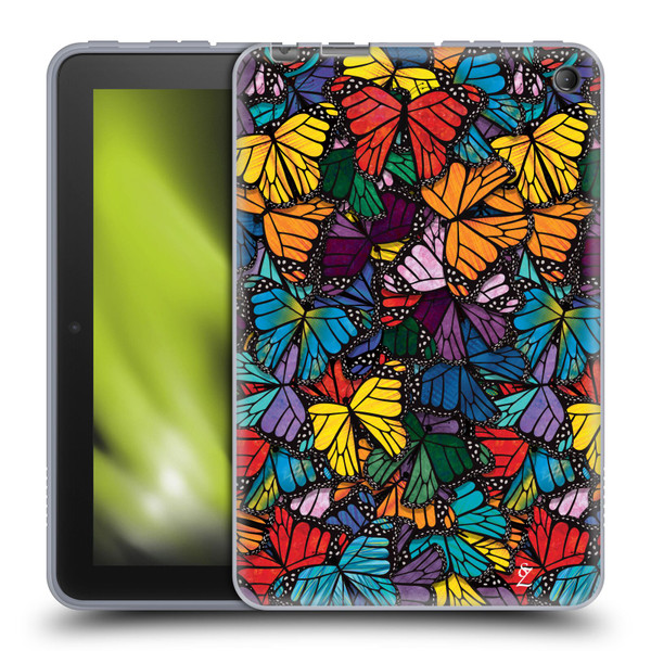 Suzan Lind Butterflies Monarch Soft Gel Case for Amazon Fire 7 2022