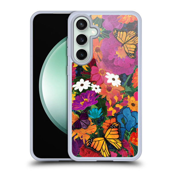 Suzan Lind Butterflies Flower Collage Soft Gel Case for Samsung Galaxy S23 FE 5G