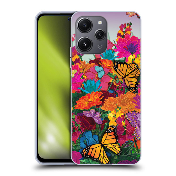 Suzan Lind Butterflies Garden Soft Gel Case for Xiaomi Redmi 12