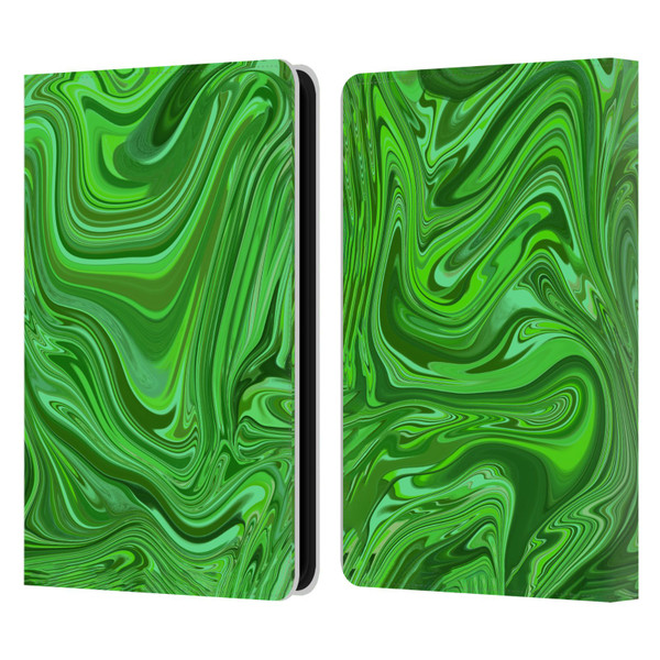 Suzan Lind Marble Emerald Green Leather Book Wallet Case Cover For Amazon Kindle 11th Gen 6in 2022