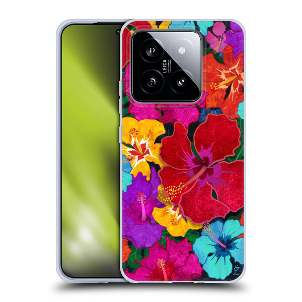 Suzan Lind Colours & Patterns Tropical Hibiscus Soft Gel Case for Xiaomi 14