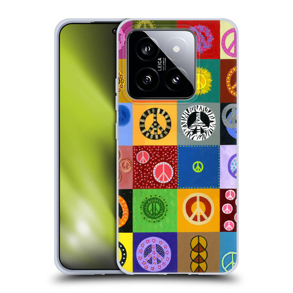 Suzan Lind Colours & Patterns Peace Quilt Soft Gel Case for Xiaomi 14