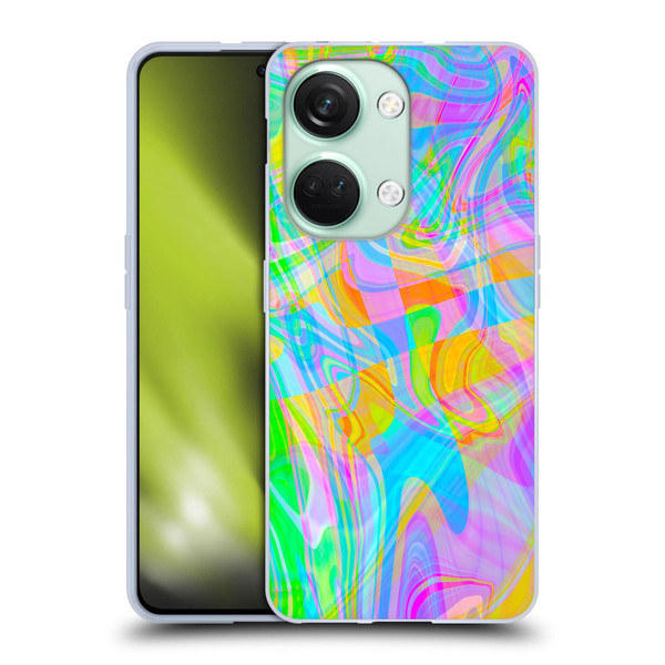 Suzan Lind Marble Abstract Rainbow Soft Gel Case for OnePlus Nord 3 5G