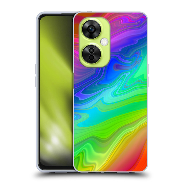Suzan Lind Marble Rainbow Soft Gel Case for OnePlus Nord CE 3 Lite 5G