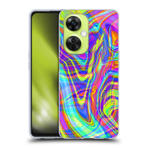 Suzan Lind Marble Illusion Rainbow Soft Gel Case for OnePlus Nord CE 3 Lite 5G