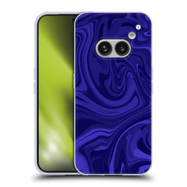 Suzan Lind Marble Indigo Soft Gel Case for Nothing Phone (2a)