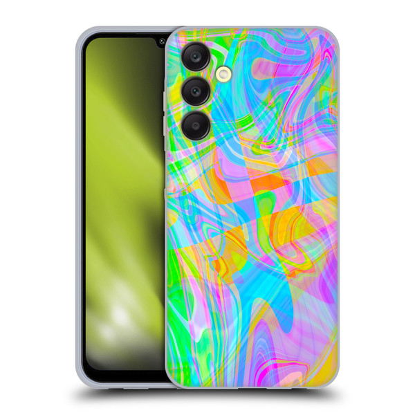 Suzan Lind Marble Abstract Rainbow Soft Gel Case for Samsung Galaxy A25 5G
