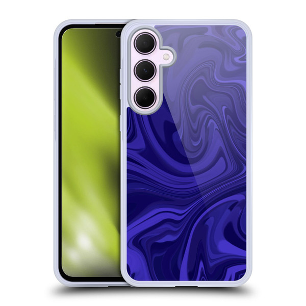 Suzan Lind Marble Indigo Soft Gel Case for Samsung Galaxy A35 5G
