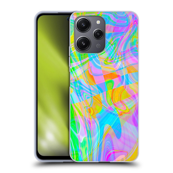 Suzan Lind Marble Abstract Rainbow Soft Gel Case for Xiaomi Redmi 12