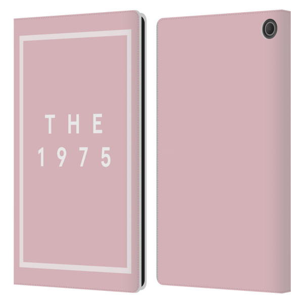 The 1975 Key Art Logo Pink Leather Book Wallet Case Cover For Amazon Fire Max 11 2023