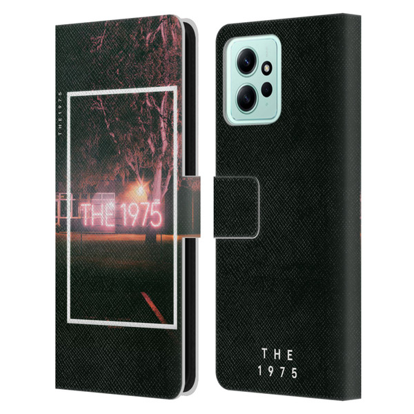 The 1975 Songs Neon Sign Logo Leather Book Wallet Case Cover For Xiaomi Redmi 12