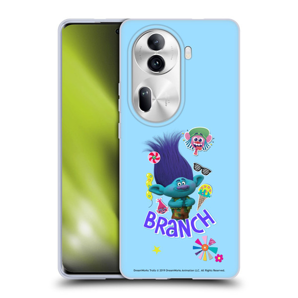 Trolls Graphics Branch Soft Gel Case for OPPO Reno11 Pro