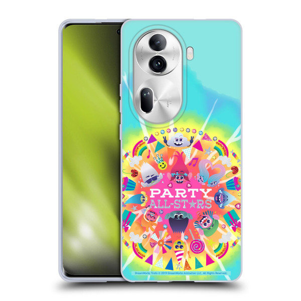 Trolls Graphics All Star Characters Soft Gel Case for OPPO Reno11 Pro