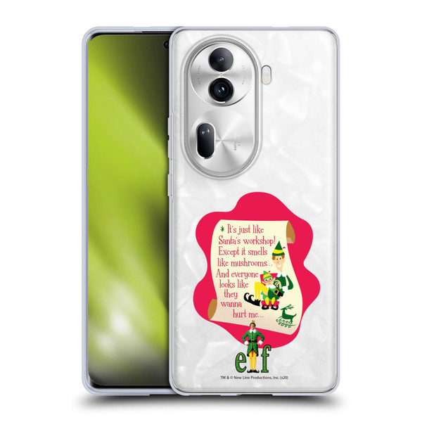 Elf Movie Graphics 1 Quote Soft Gel Case for OPPO Reno11 Pro