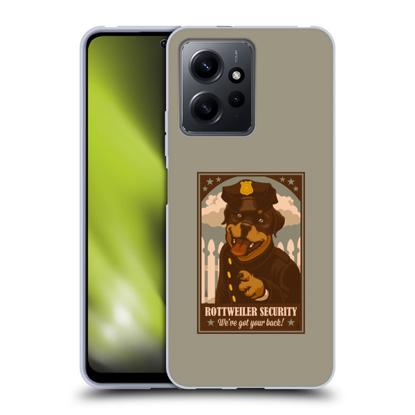 Lantern Press Dog Collection Rottweiller Security Soft Gel Case for Xiaomi Redmi Note 12 4G