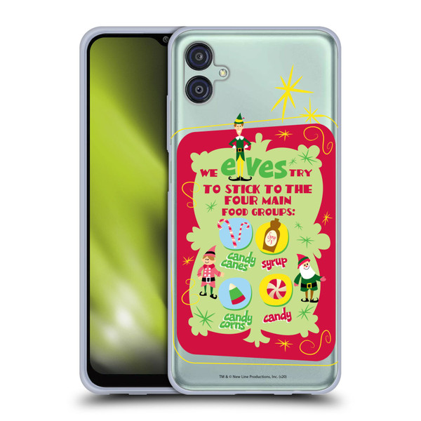 Elf Movie Graphics 1 Food Groups Soft Gel Case for Samsung Galaxy M04 5G / A04e