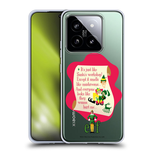 Elf Movie Graphics 1 Quote Soft Gel Case for Xiaomi 14