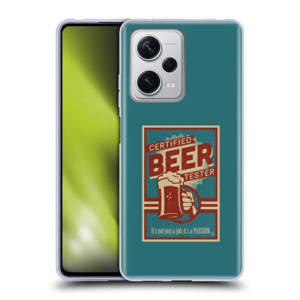 Lantern Press Man Cave Beer Tester Soft Gel Case for Xiaomi Redmi Note 12 Pro+ 5G