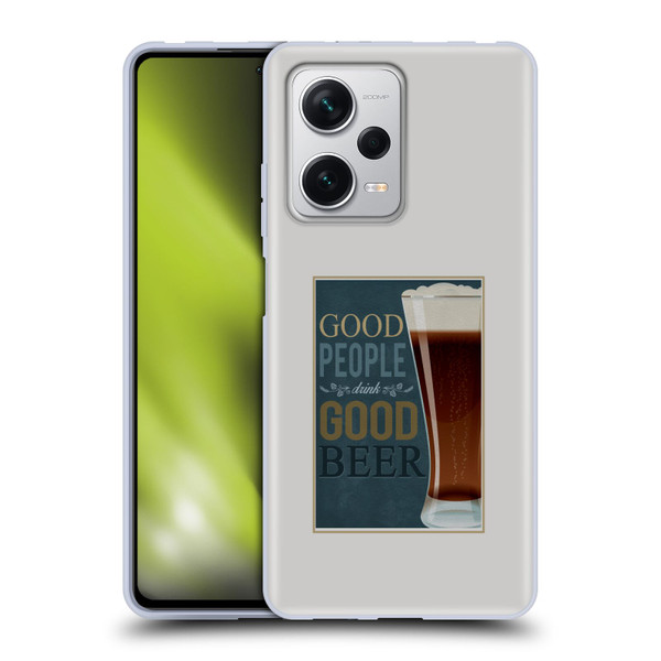 Lantern Press Man Cave Good People Soft Gel Case for Xiaomi Redmi Note 12 Pro+ 5G