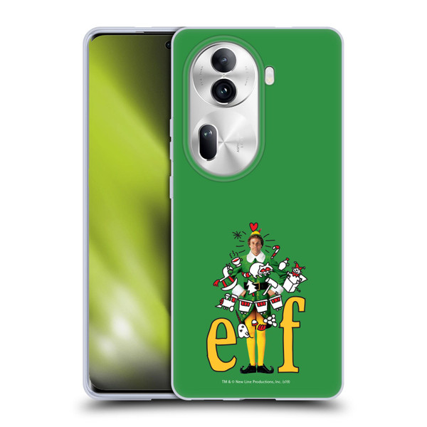 Elf Movie Graphics 2 Doodles Soft Gel Case for OPPO Reno11 Pro