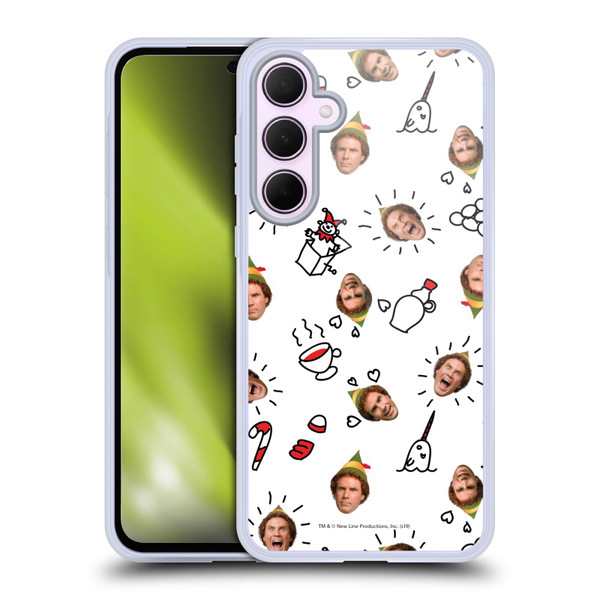 Elf Movie Graphics 2 Buddy Face Pattern Soft Gel Case for Samsung Galaxy A35 5G