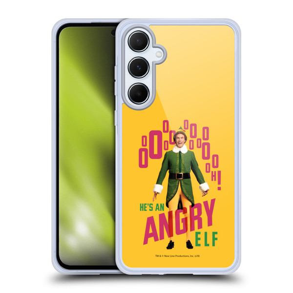 Elf Movie Graphics 2 Angry Elf Soft Gel Case for Samsung Galaxy A55 5G