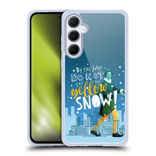 Elf Movie Graphics 2 Yellow Snow Soft Gel Case for Samsung Galaxy A55 5G