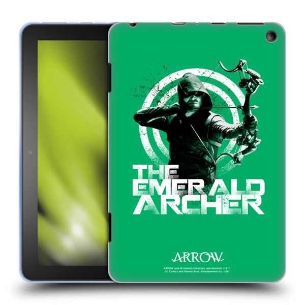 Arrow TV Series Graphics The Emerald Archer Soft Gel Case for Amazon Fire HD 8/Fire HD 8 Plus 2020