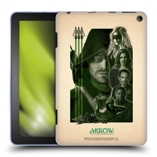Arrow TV Series Graphics Team Soft Gel Case for Amazon Fire HD 8/Fire HD 8 Plus 2020