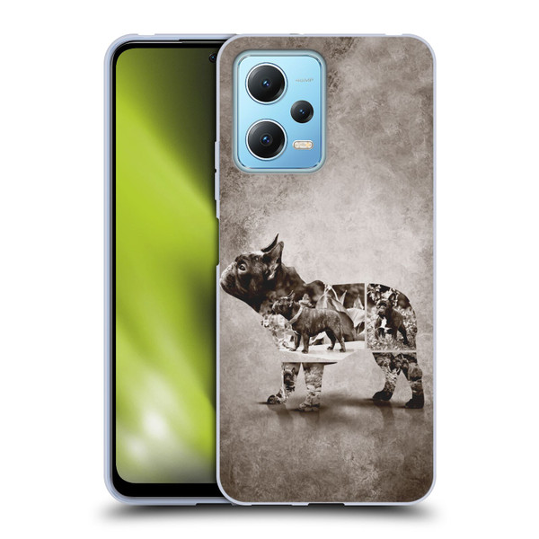 Klaudia Senator French Bulldog Vintage Soft Gel Case for Xiaomi Redmi Note 12 5G