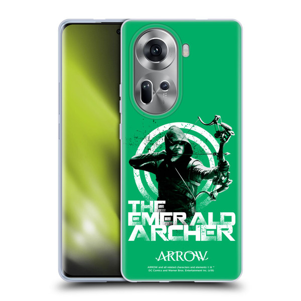 Arrow TV Series Graphics The Emerald Archer Soft Gel Case for OPPO Reno11