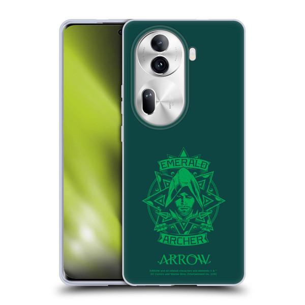 Arrow TV Series Graphics Archer Illustration Soft Gel Case for OPPO Reno11 Pro