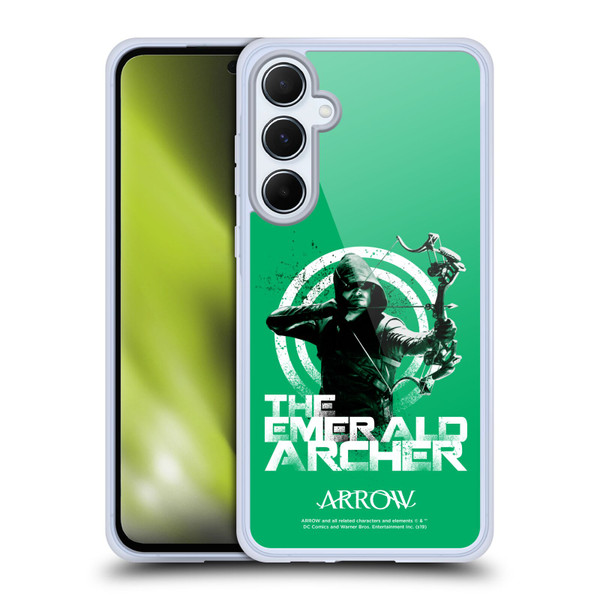 Arrow TV Series Graphics The Emerald Archer Soft Gel Case for Samsung Galaxy A55 5G
