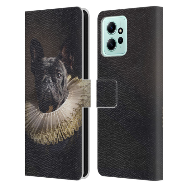 Klaudia Senator French Bulldog 2 King Leather Book Wallet Case Cover For Xiaomi Redmi 12