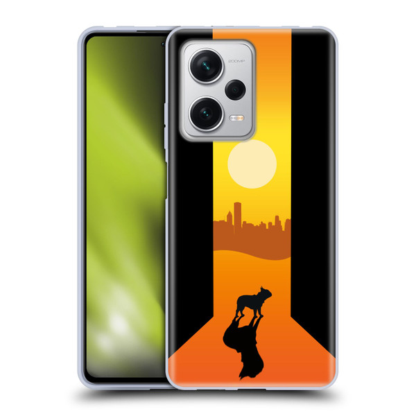 Klaudia Senator French Bulldog 2 Shadow At Sunset Soft Gel Case for Xiaomi Redmi Note 12 Pro+ 5G