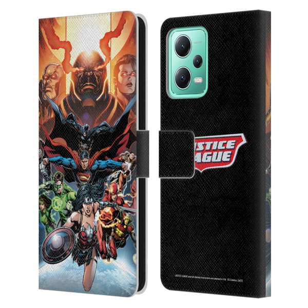 Justice League DC Comics Comic Book Covers #10 Darkseid War Leather Book Wallet Case Cover For Xiaomi Redmi Note 12 5G