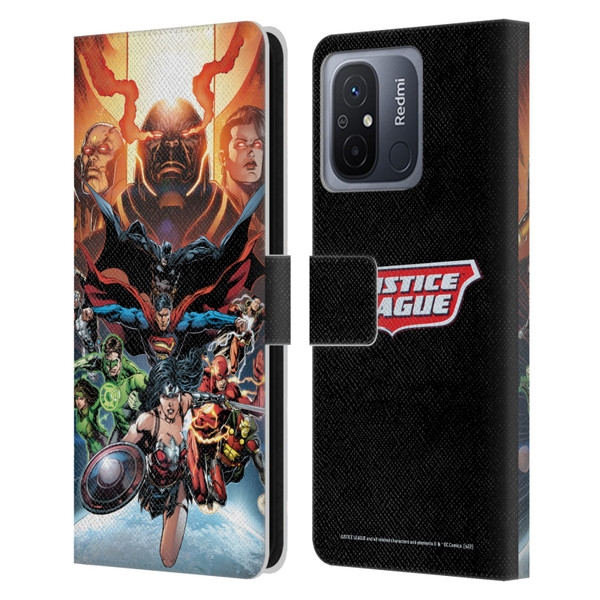 Justice League DC Comics Comic Book Covers #10 Darkseid War Leather Book Wallet Case Cover For Xiaomi Redmi 12C
