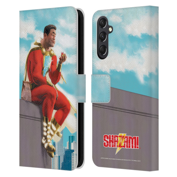 Justice League DC Comics Shazam Comic Book Art Issue #9 Variant 2019 Leather Book Wallet Case Cover For Samsung Galaxy A24 4G / M34 5G