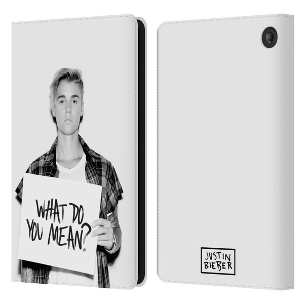 Justin Bieber Purpose What Do You Mean Photo Leather Book Wallet Case Cover For Amazon Fire 7 2022