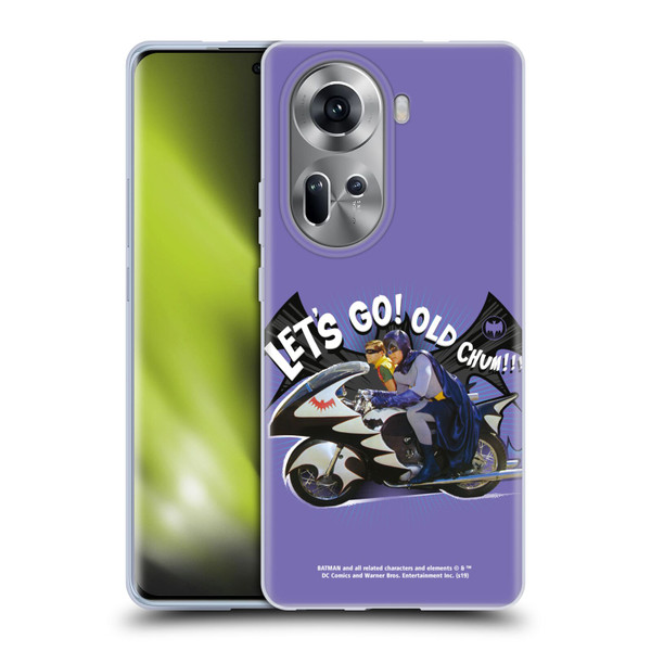 Batman TV Series Character Art Batcycle Let's Go Soft Gel Case for OPPO Reno11